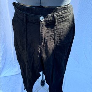 Old Navy Black Gauze Texture Pants Flowy Size 12